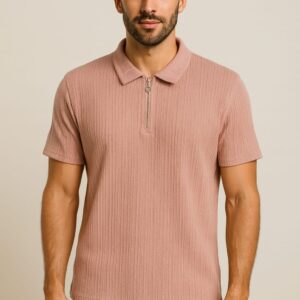 KOREAN COLLAR T-SHIRT